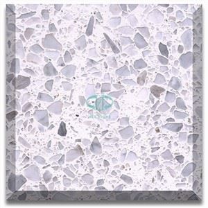 Hvítt steinsteypa Terrazzo