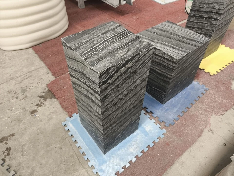 Ancient Wood Grain Marble Pedestal Column suppliers